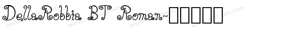 DellaRobbia BT Roman字体转换